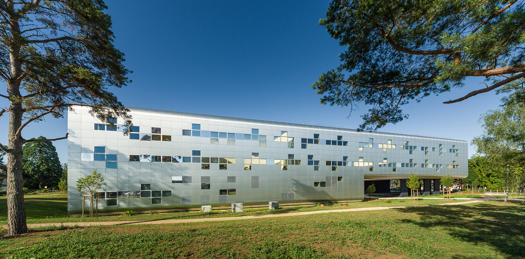 thecenter,orthocenter administrative center of the chu of poitiers by brenac