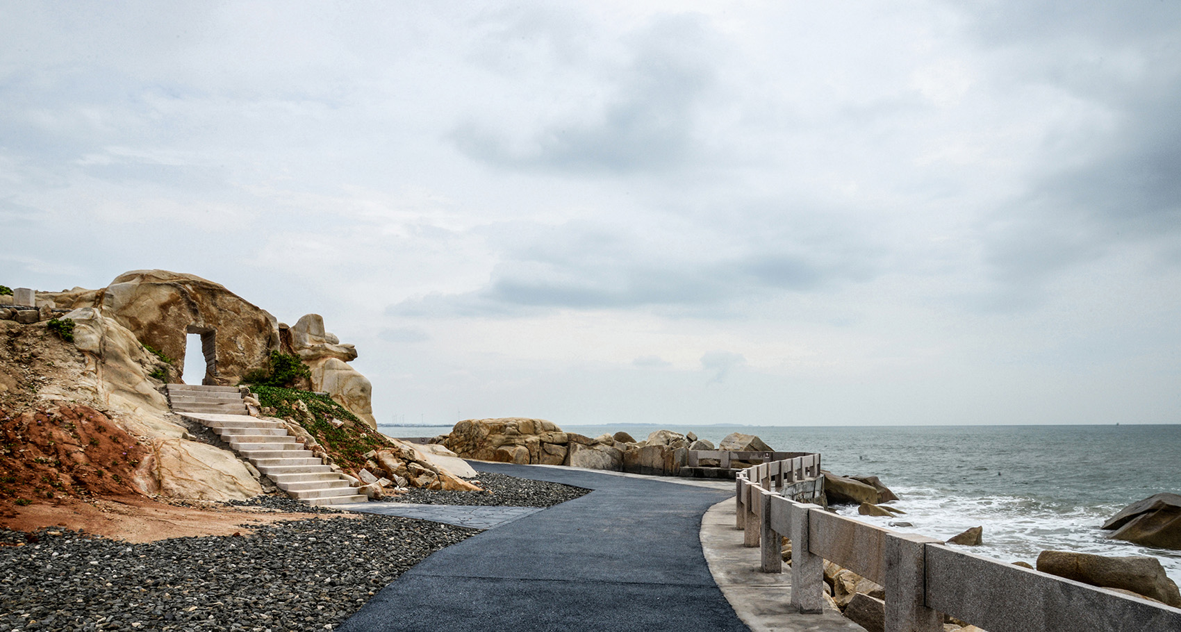 漳浦六鳌龙美湾"抽象画廊"三个景观节点,福建漳州 / 尹培如建筑工作室