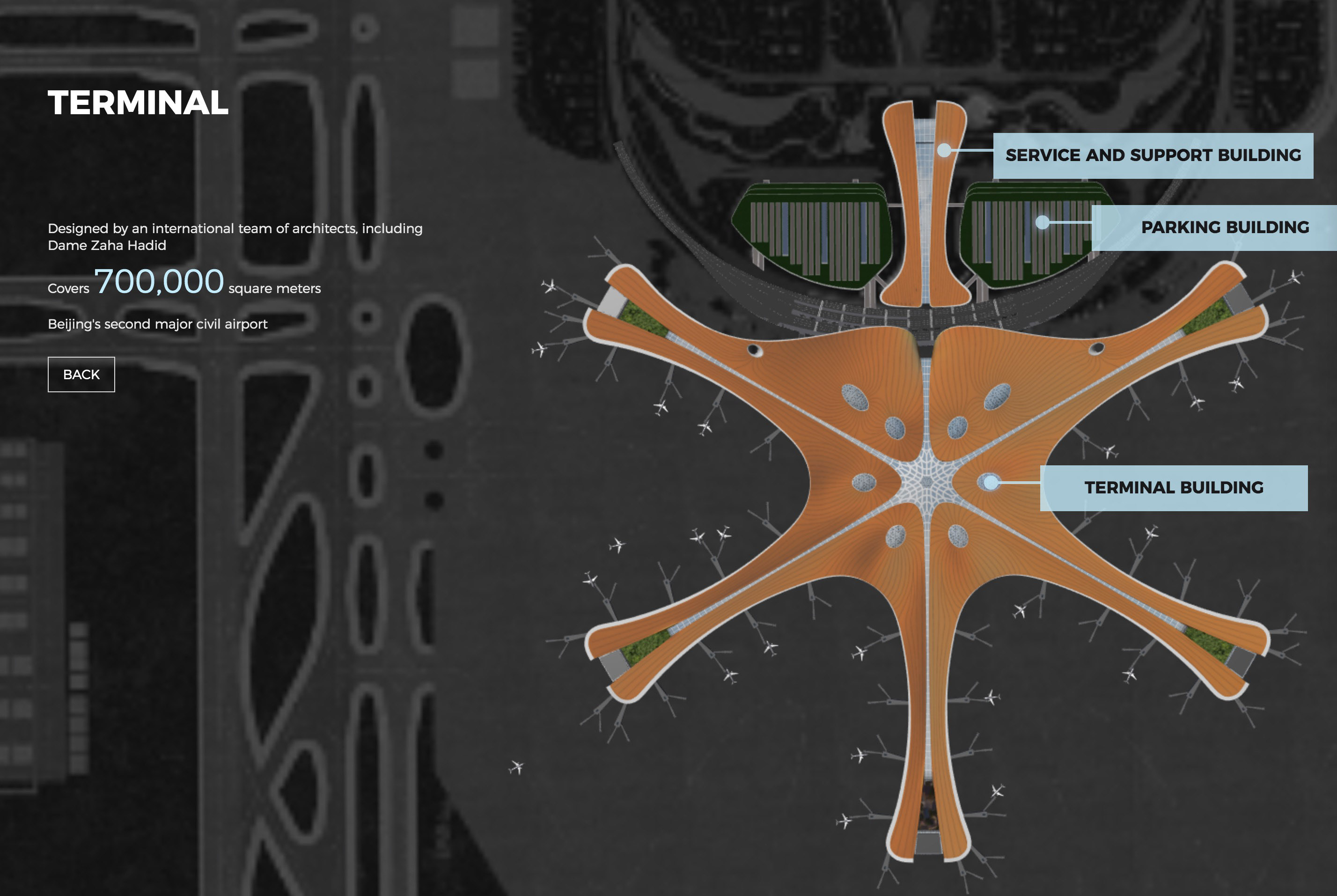 北京大兴机场360度环绕摄影公布 - 谷德设计网