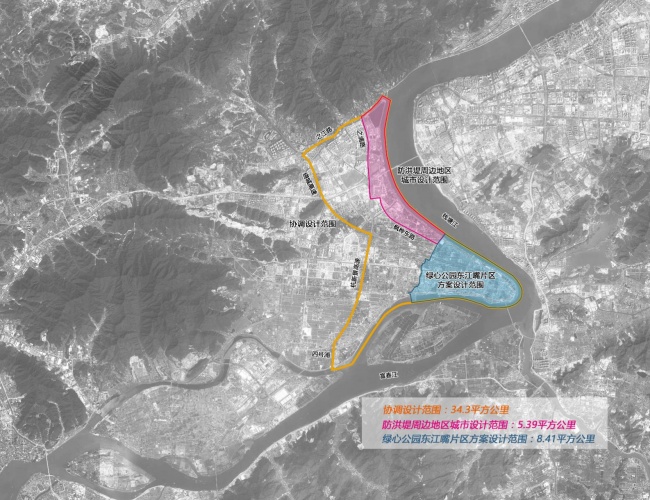 杭州市三江汇防洪堤周边地区城市设计及绿心公园东江