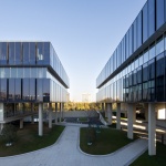 Beici Center-A Headquarters Suspended Above the Park by NIT Architects+ Design of Century Architecture Co.,Ltd.