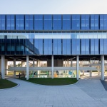 Beici Center-A Headquarters Suspended Above the Park by NIT Architects+ Design of Century Architecture Co.,Ltd.