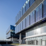 Beici Center-A Headquarters Suspended Above the Park by NIT Architects+ Design of Century Architecture Co.,Ltd.