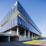 Beici Center-A Headquarters Suspended Above the Park by NIT Architects+ Design of Century Architecture Co.,Ltd.