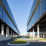 Beici Center-A Headquarters Suspended Above the Park by NIT Architects+ Design of Century Architecture Co.,Ltd.