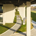 Beici Center-A Headquarters Suspended Above the Park by NIT Architects+ Design of Century Architecture Co.,Ltd.