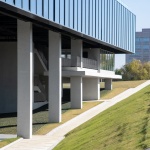 Beici Center-A Headquarters Suspended Above the Park by NIT Architects+ Design of Century Architecture Co.,Ltd.
