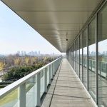 Beici Center-A Headquarters Suspended Above the Park by NIT Architects+ Design of Century Architecture Co.,Ltd.