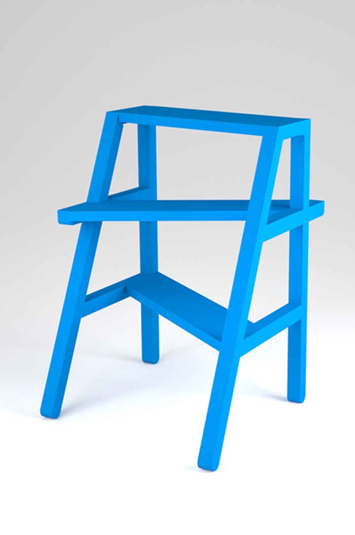 受日本台阶启发的木梯子.