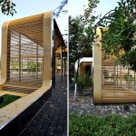 “过山车” - 黄庄职业高中文化广场回廊 / Interval Architects
