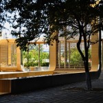 “过山车” - 黄庄职业高中文化广场回廊 / Interval Architects