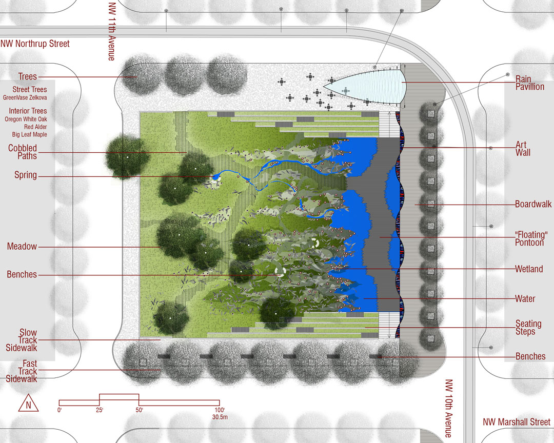 Tanner Springs Park, Portland, USA / Ramboll Studio Dreiseitl 谷德设计网