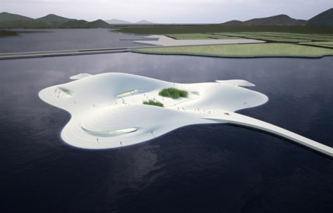 位于中国福建的平潭艺术博物进入施工准备阶段，来自MAD