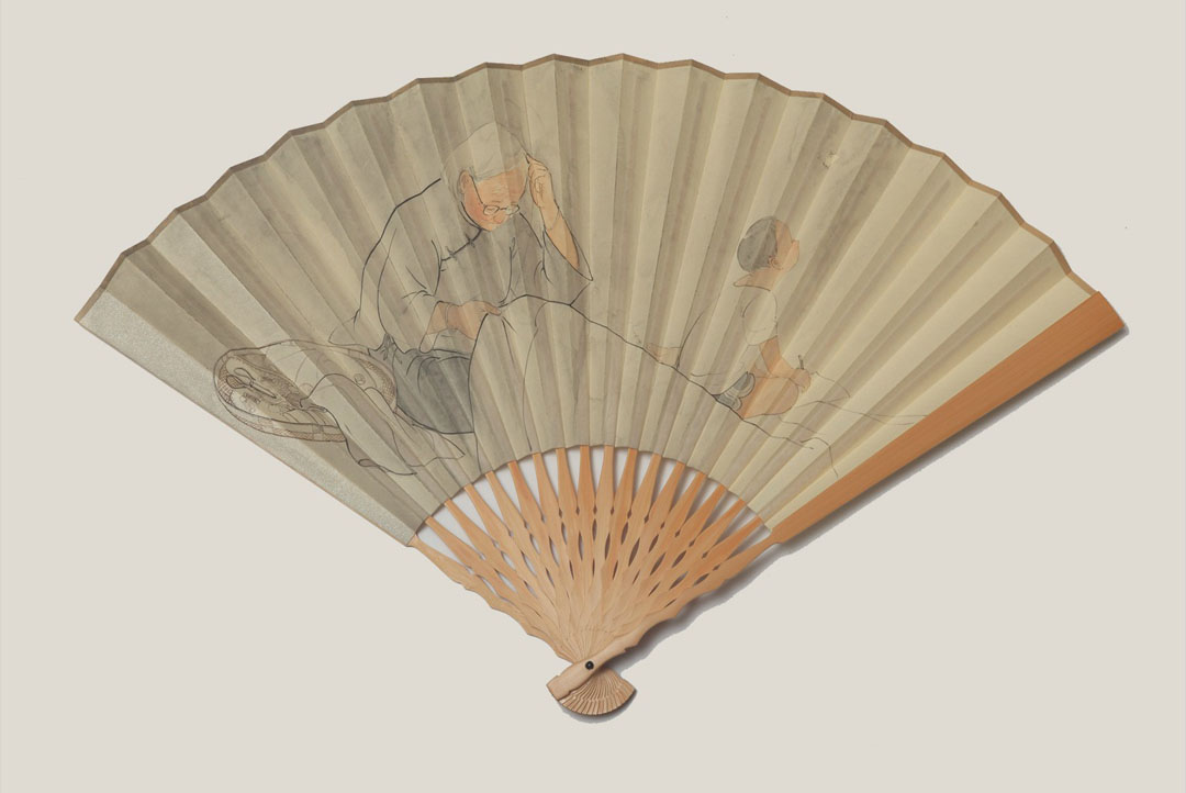 折扇画集–夏日忆事皇小小