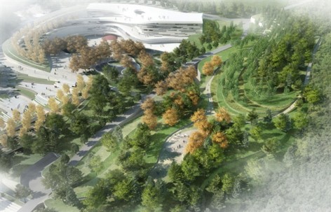 汤山方山国家地质公园博物馆景观概念设计方案， 南京 / HASSELL
