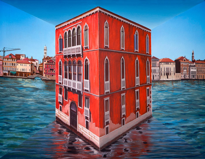 "反向视角"绘画作品 / patrick hughes