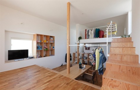 "服装店"住宅+咖啡店，日本 / ALTS DESIGN OFFICE