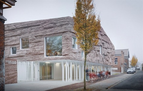 “红石” 学校餐厅，法国 / D’HOUNDT + BAJART architects & associés