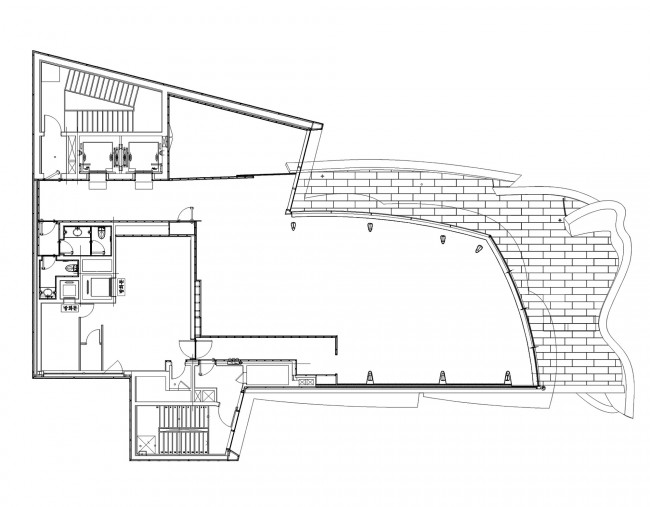 版权Christian de Portzamparc : 5th floor plan 5层平面图