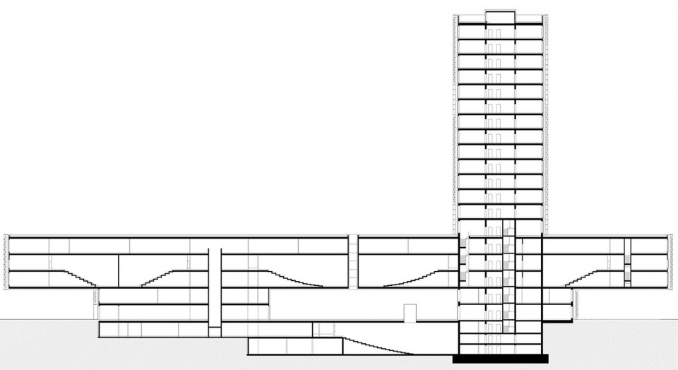 版权be baumschlagereberle : section 剖面图