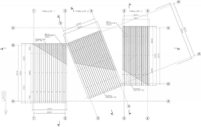 版权Panorama : roof plan 屋顶平面图