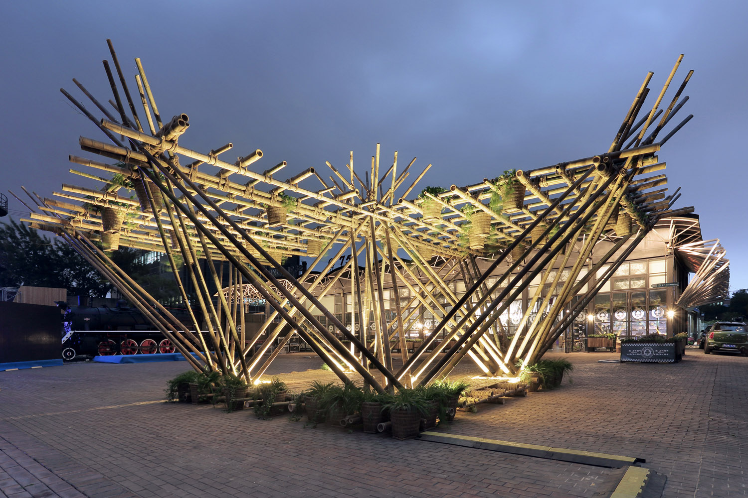 rising canes pavilion by penda - 谷德设计网