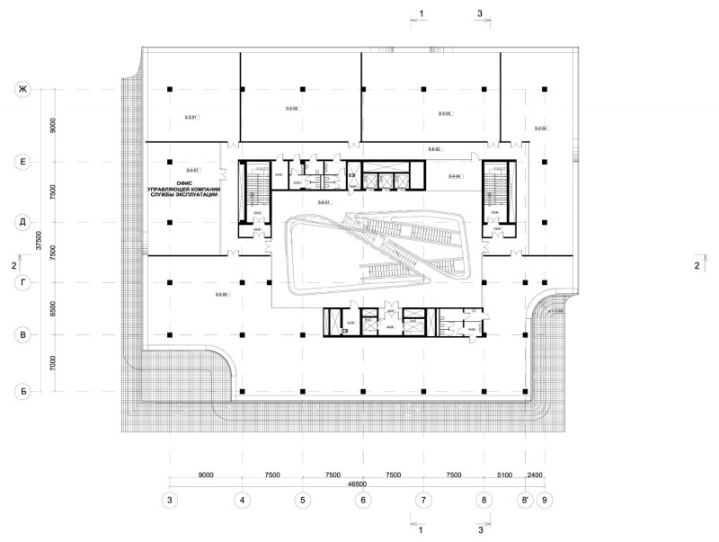 Plan- ZHA_Dominion Office Space_Moscow
