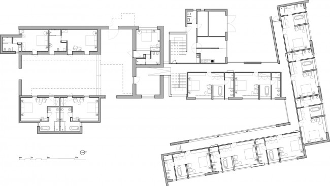 Western Building ground floor plan 西侧建筑入口层平面图