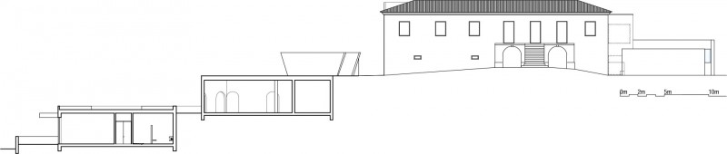 Main Buildings section 主建筑群剖面图