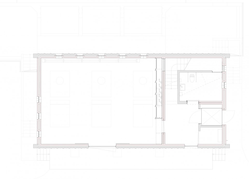 版权Johansen Skovsted Arkitekter : Pumpestation Nord - groundfloor plan 北侧泵站-地平层平面图