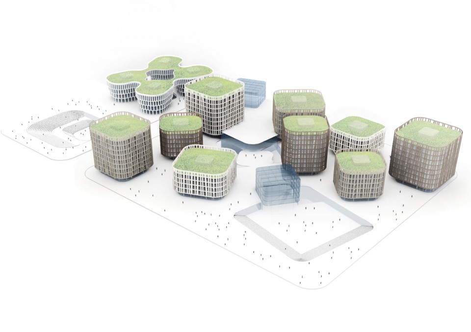 028 first phase of business park at Shanghai Honqiao Airport by mvrdv (17)
