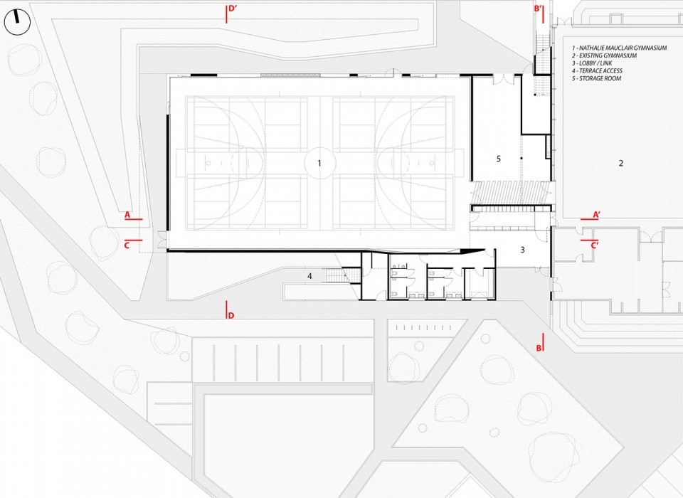 版权SCHEMAA : ground floor plan 平面图