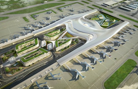 桃园机场3号航站楼国际竞赛第二名 / UNStudio
