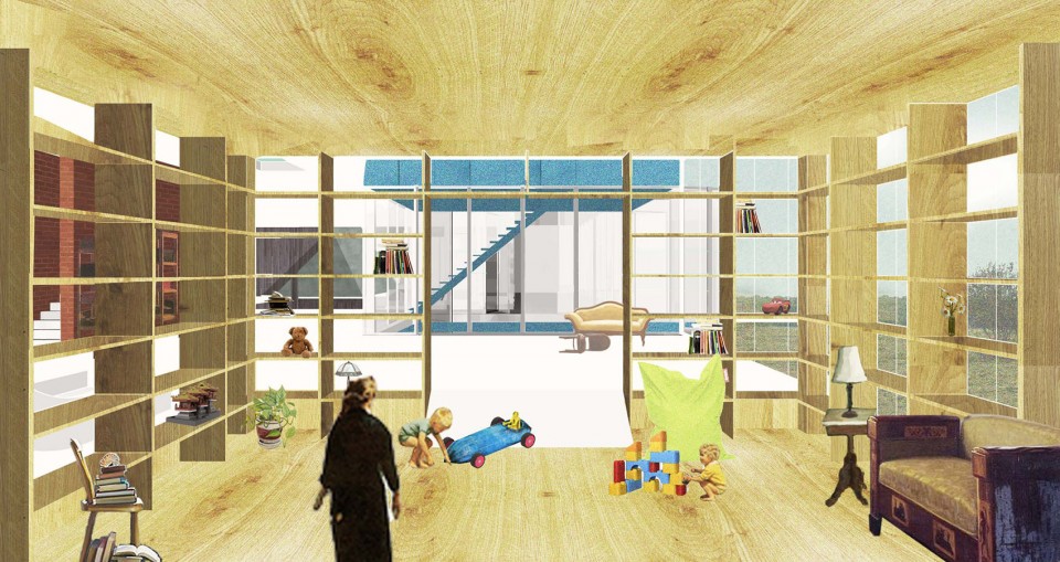 010 7 in 1 son's bedroom with play room beneath