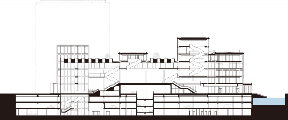 north-south section