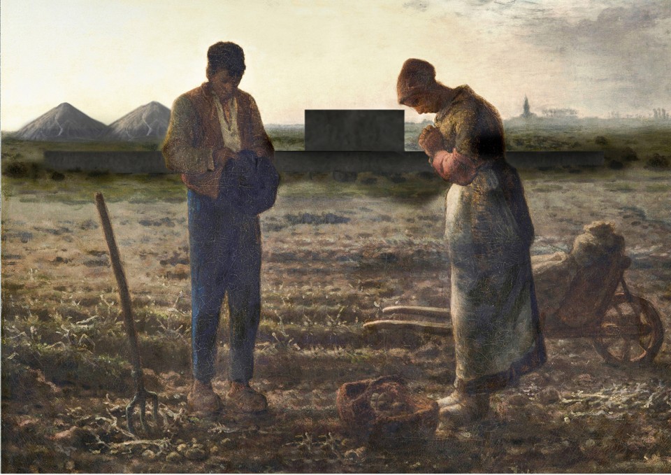 Jean-Francois Millet L'Angélus 建筑在名画中:晚钟(让·弗朗索瓦·米勒)