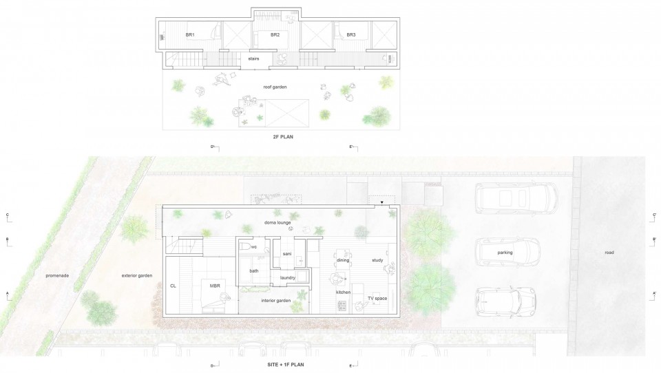 版权Katsutoshi Sasaki + Associates : plan 平面图