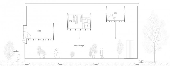 版权Katsutoshi Sasaki + Associates : c-c section c-c剖面图