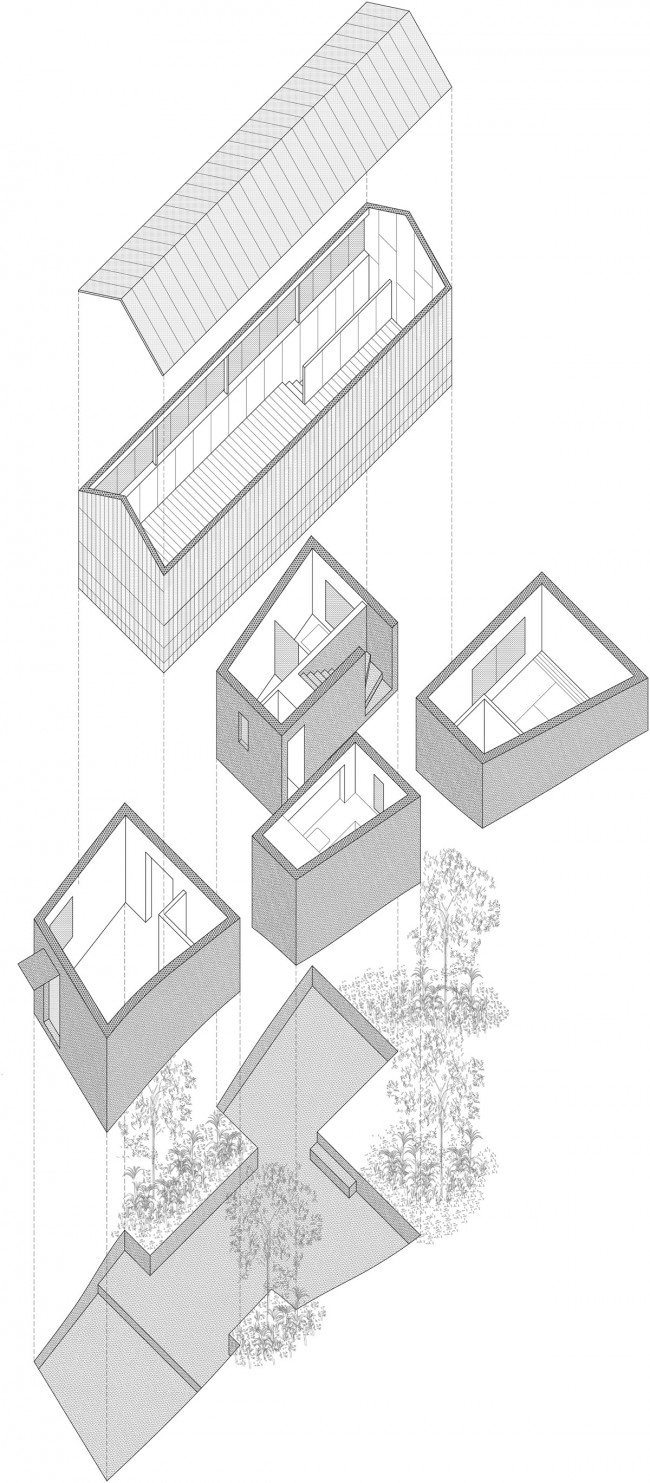 版权DORELL.GHOTMEH.TANE / ARCHITECTS : axonometrical drawing 轴测图