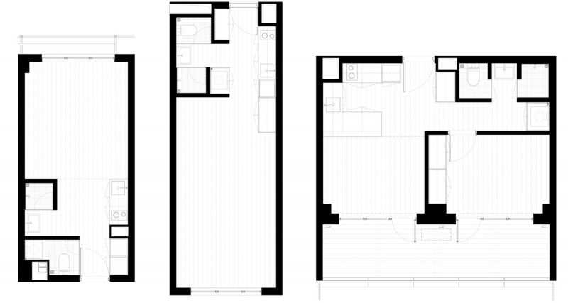 版权in:Flux architecture 汇一建筑 : 户型图 room types
