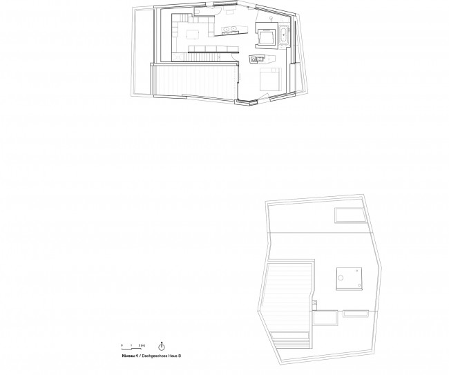 A:屋顶平面roof plan B:-3F