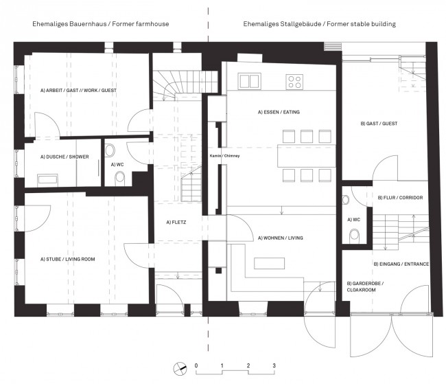 一层平面图 1st floor plan