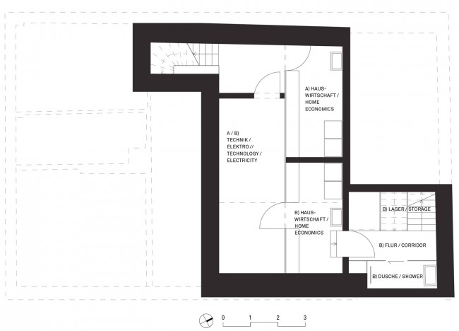 地下室平面图 cellar plan