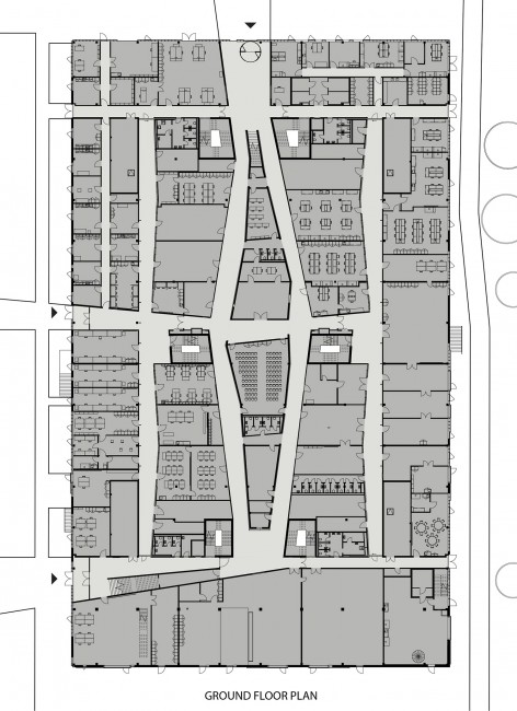 版权C. F. Møller Architects : ground floor plan 入口层平面