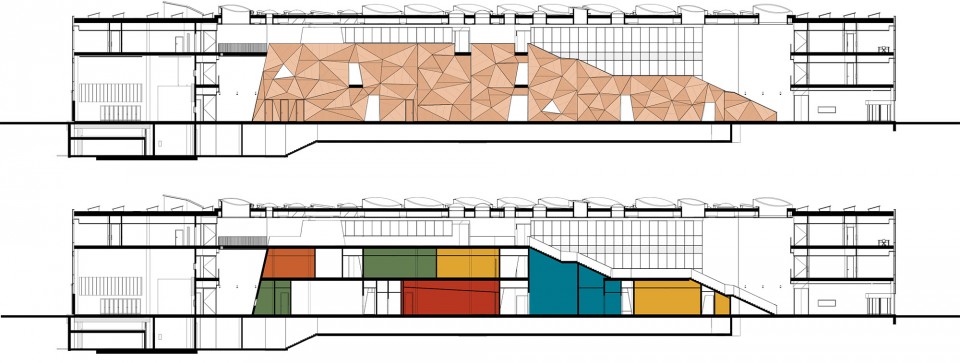 版权C. F. Møller Architects : sections 剖面