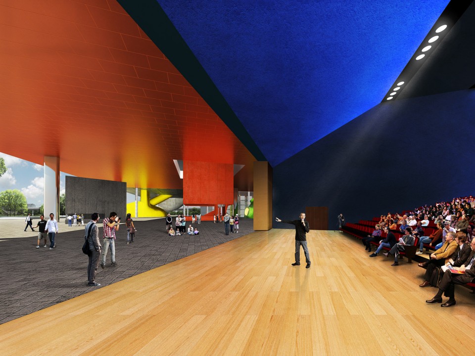 11_AuditoriumOPEN’s proposal for the new Longhua Art Museum and Library, Shenzhen, China