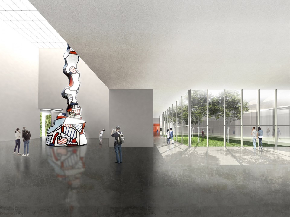 9_Museum InteriorOPEN’s proposal for the new Longhua Art Museum and Library, Shenzhen, China