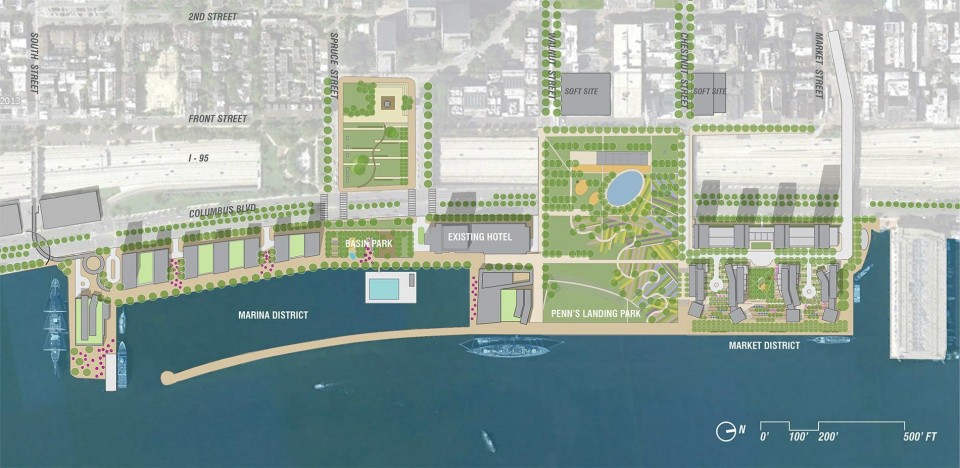 005-Penn’s Landing Redevelopment Feasibility Study by Hargreaves Associates