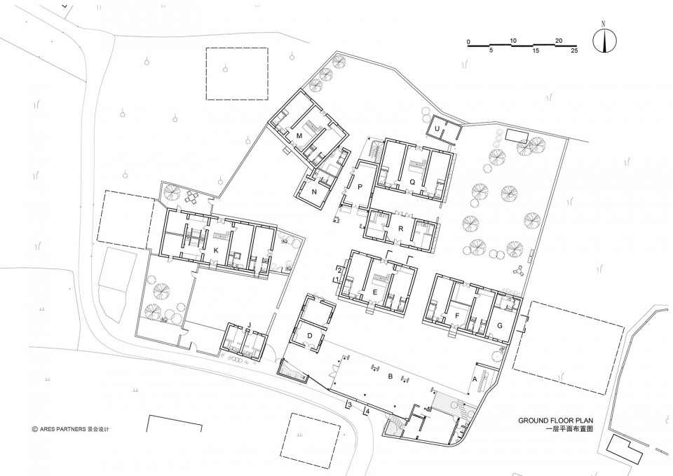 010 drawings 兴坪一层平面图 Yun Lu Hotel by Ares Partners