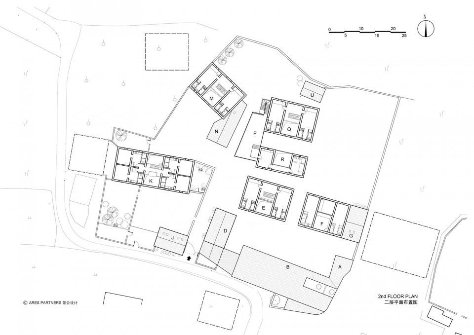 010 drawings 兴坪二层平面图 Yun Lu Hotel by Ares Partners